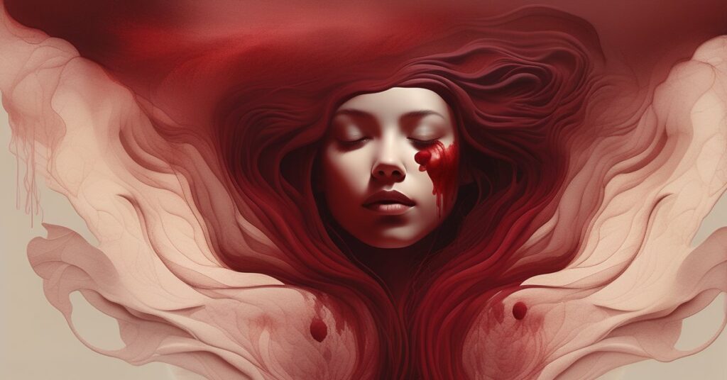 Sennik krew menstruacyjna: Znaczenie snu, symbol i interpretacja