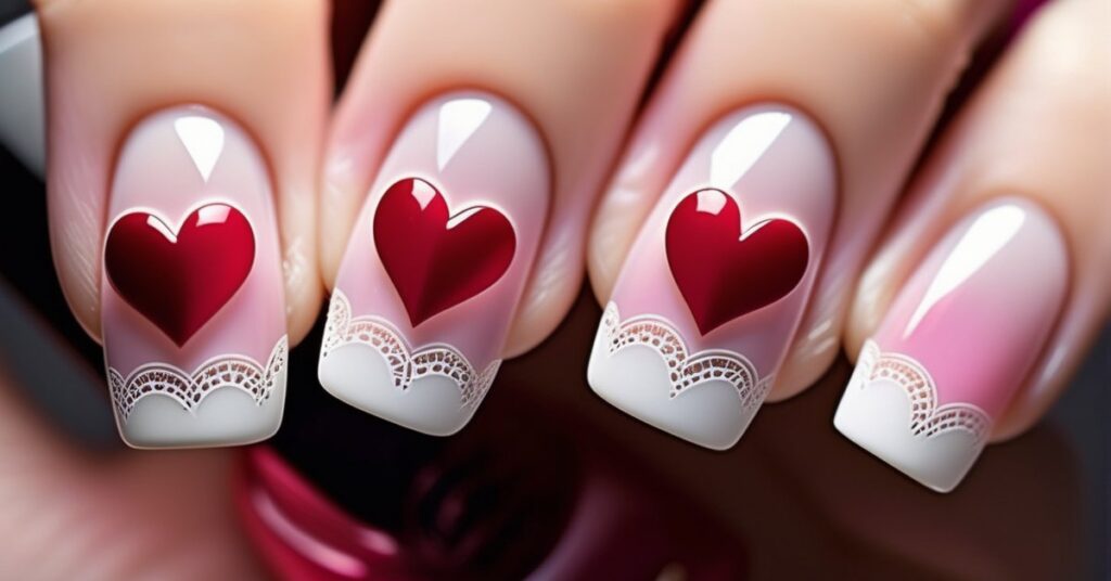 French walentynkowy: Romantyczny manicure na Dzień Zakochanych
